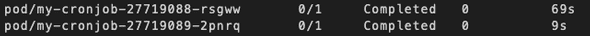 part of kubectl get pods output